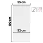 Store enrouleur opaque Bossa blanc, l.55 x H.190 cm, INSPIRE