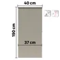 Store enrouleur occultant Bossa sable, l.40 x H.190 cm, INSPIRE