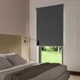 Store enrouleur occultant Bossa gris foncé, l.75 x H.250 cm, INSPIRE