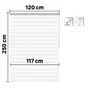 Store enrouleur jour/nuit Bolero blanc, l.120 x H.250 cm, INSPIRE