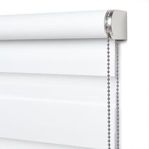 Store enrouleur jour/nuit Bolero blanc, l.150 x H.250 cm, INSPIRE