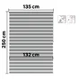 Store enrouleur jour/nuit Bolero gris, l.135 x H.250 cm, INSPIRE