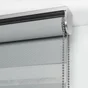 Store enrouleur jour/nuit Bolero gris, l.135 x H.250 cm, INSPIRE