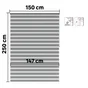 Store enrouleur jour/nuit Bolero gris, l.150 x H.250 cm, INSPIRE