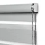 Store enrouleur jour/nuit Bolero gris, l.150 x H.250 cm, INSPIRE