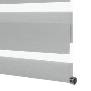 Store enrouleur jour/nuit Bolero gris, l.200 x H.250 cm, INSPIRE