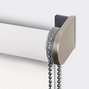 Store enrouleur screen Salsa blanc, l.40 x H.190 cm, INSPIRE