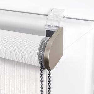 Store enrouleur screen Salsa blanc, l.55 x H.190 cm, INSPIRE
