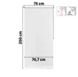 Store enrouleur screen Salsa blanc, l.75 x H.250 cm, INSPIRE