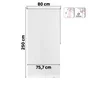 Store enrouleur screen Salsa blanc, l.80 x H.250 cm, INSPIRE