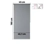 Store enrouleur screen Salsa gris , l.45 x H.190 cm, INSPIRE