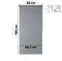Store enrouleur screen Salsa gris , l.65 x H.190 cm, INSPIRE