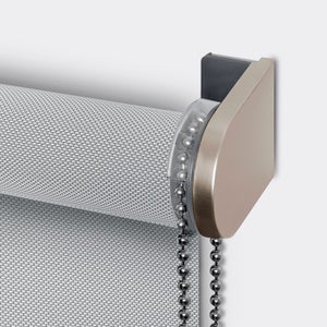Store enrouleur screen Salsa gris , l.75 x H.250 cm, INSPIRE
