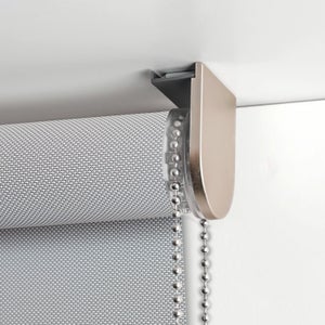 Store enrouleur screen Salsa gris , l.75 x H.250 cm, INSPIRE