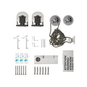 Store enrouleur screen Salsa gris , l.75 x H.250 cm, INSPIRE