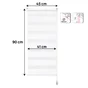 Volet roulant jour nuit BAMBA blanc 41 / 45 x 90 cm CMS