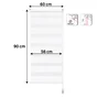 Volet roulant jour nuit BAMBA blanc 56 / 60 x 90 cm CMS