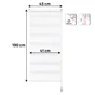 Volet roulant jour nuit BAMBA blanc 41 / 45 x 190 cm CMS