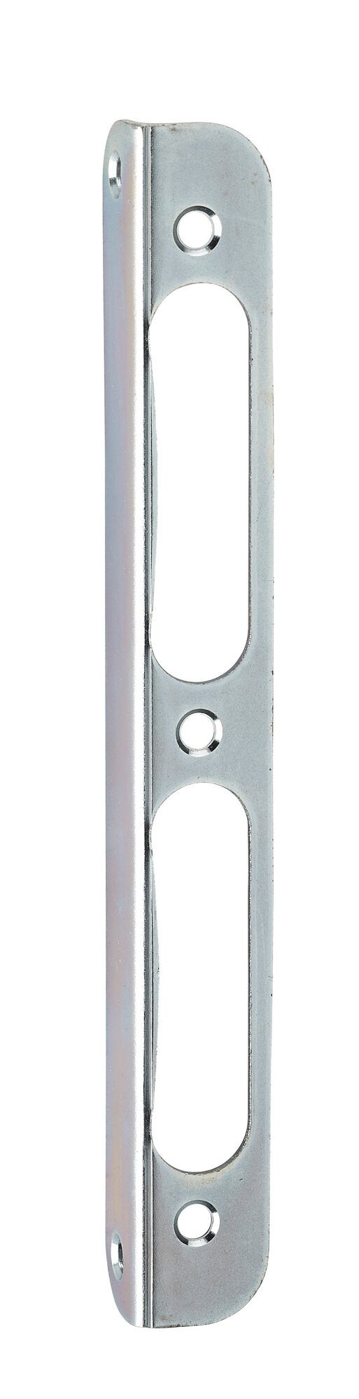 Gâche équerre zingué bichromaté THIRARD à bout rond - Retour 16mm Hauteur 170mm - 73542