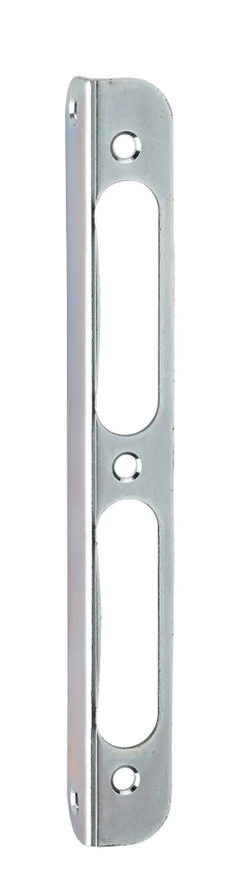 Gâche équerre zingué bichromaté THIRARD à bout rond - Retour 16mm Hauteur 170mm - 73542