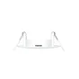 Anneau fixe sans ampoule pour spot à encastrer GU10 PVC rond blanc