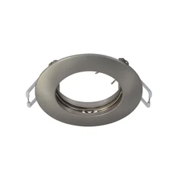 Anneau fixe sans ampoule pour spot à encastrer GU10 PVC rond acier