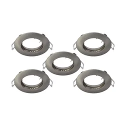 Lot de 5 anneaux fixe, plastique acier