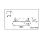 Anneau pour spot à encastrer, Clane, orientable sans ampoule, INSPIRE, blanc