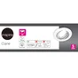 Anneau pour spot à encastrer, Clane, orientable sans ampoule, INSPIRE, blanc