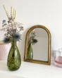 Miroir arc résine doré Arche, l.18 x H.25 cm