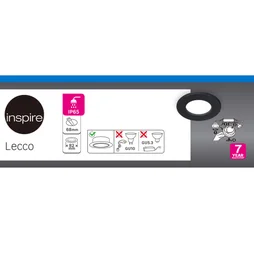 AnneauLECCO rond fix noir IP65 INSPIRE