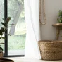 Rideau tamisant Danae, l.140 x H.280 cm, lin blanc Inspire