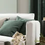 Coussin INSPIRE Danae 100% lin, 45 x 45 cm, cactus 1 vert