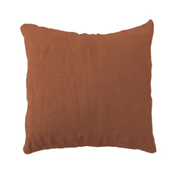 Coussin INSPIRE Danae, 100% lin, 45 x 45 cm, soda 1 orange cuivre