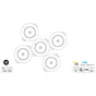 Lot de 5 spots encastrables, led, gu10, 2700K rond blanc