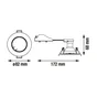 Lot de 5 spots encastrables, led, gu10, 4000K rond blanc