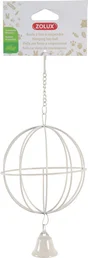 Boule à foin a suspendre métal pm beige