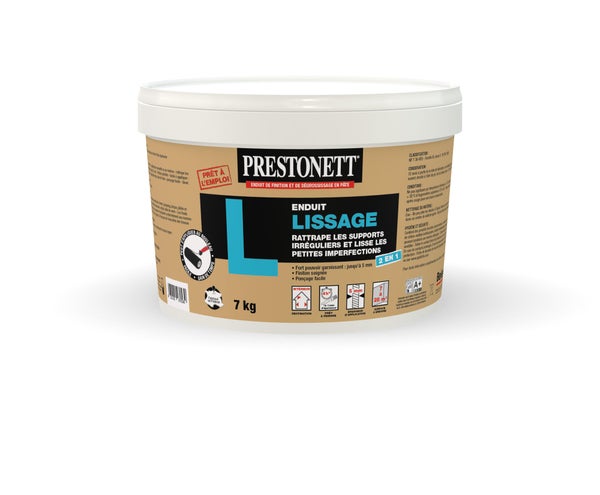 Enduit de lissage au rouleau en pate PRESTONETT 7 kg