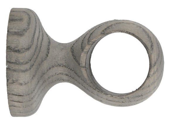 Support tringle a rideau bois d28 50mm court frene bois flotte mobois