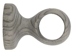 Support tringle a rideau bois d28 50mm court frene bois flotte mobois