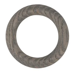 Anneaux tringle a rideau bois d28mm frene bois flotte x10 mobois