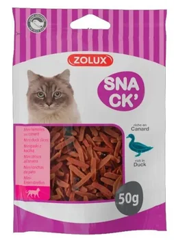 Friandise chat mini lamelles au canard 50g