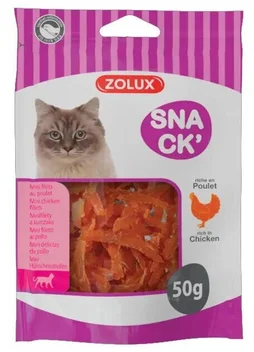 Friandise chat mini filets au poulet 50g