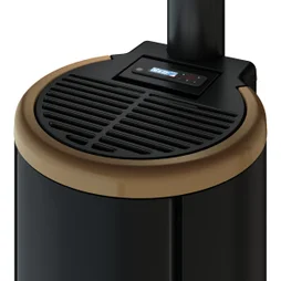 Poêle à granulés FREEPOINT Chrome dark gold rouille 5.5kW