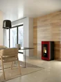 Poêle à granulés FREEPOINT One airtight bordeaux / bordeaux 7 kW
