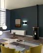 Poêle à granulés FREEPOINT Chrome dark gold rouille 7kW