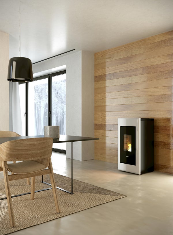 Poêle à granulés One Airtight, FREEPOINT, 7 kw blanc