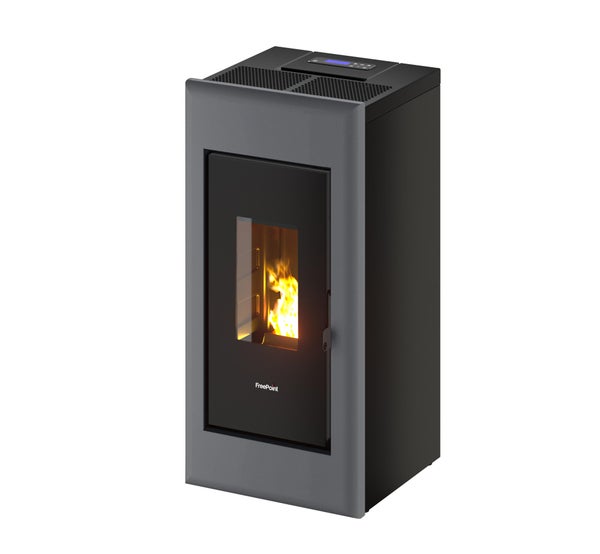 Poêle à granulés FREEPOINT One airtight gris 7 kW