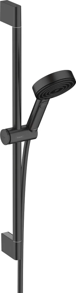 Pommeau de douche 3 jets, flexible et barre noir HANSGROHE Pulsify
