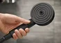 Pommeau de douche 3 jets, flexible et barre noir HANSGROHE Pulsify